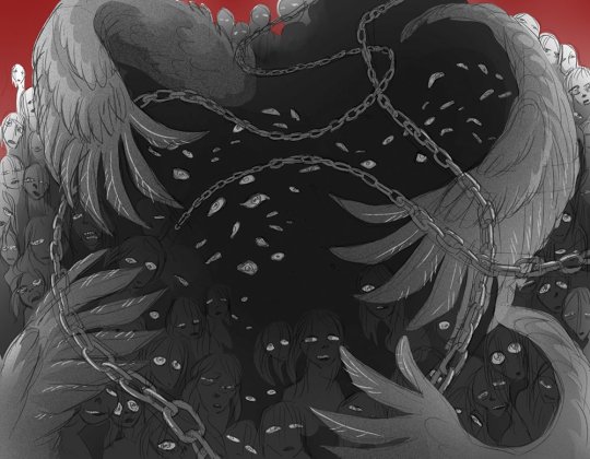 concept art of The Shifting Mound from Slay the Princess